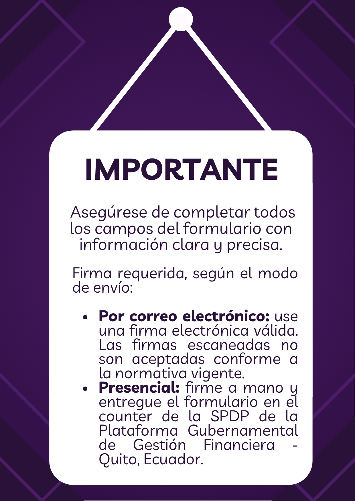 VENTANA EMERGENTE DENUNCIAS SPDP